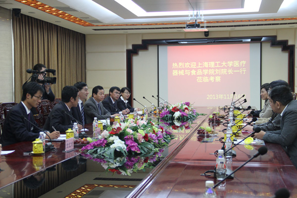 上海理工大学医疗器械与食物学院刘宝林院长一行到经典集团春联系谈高端医疗器械项目